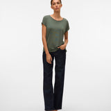 VMAVA PLAIN SS TOP JRS-Casual Tops- Hometown Style HTS, women's in store and online boutique located in Ingersoll, Ontario