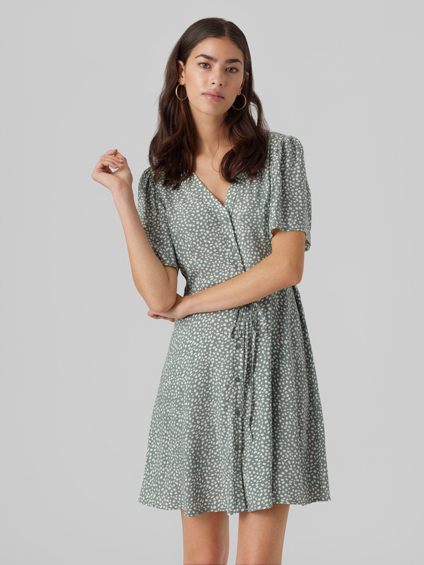 VMALBA SS SHORT DRESS-Casual Dresses- Hometown Style HTS, women's in store and online boutique located in Ingersoll, Ontario