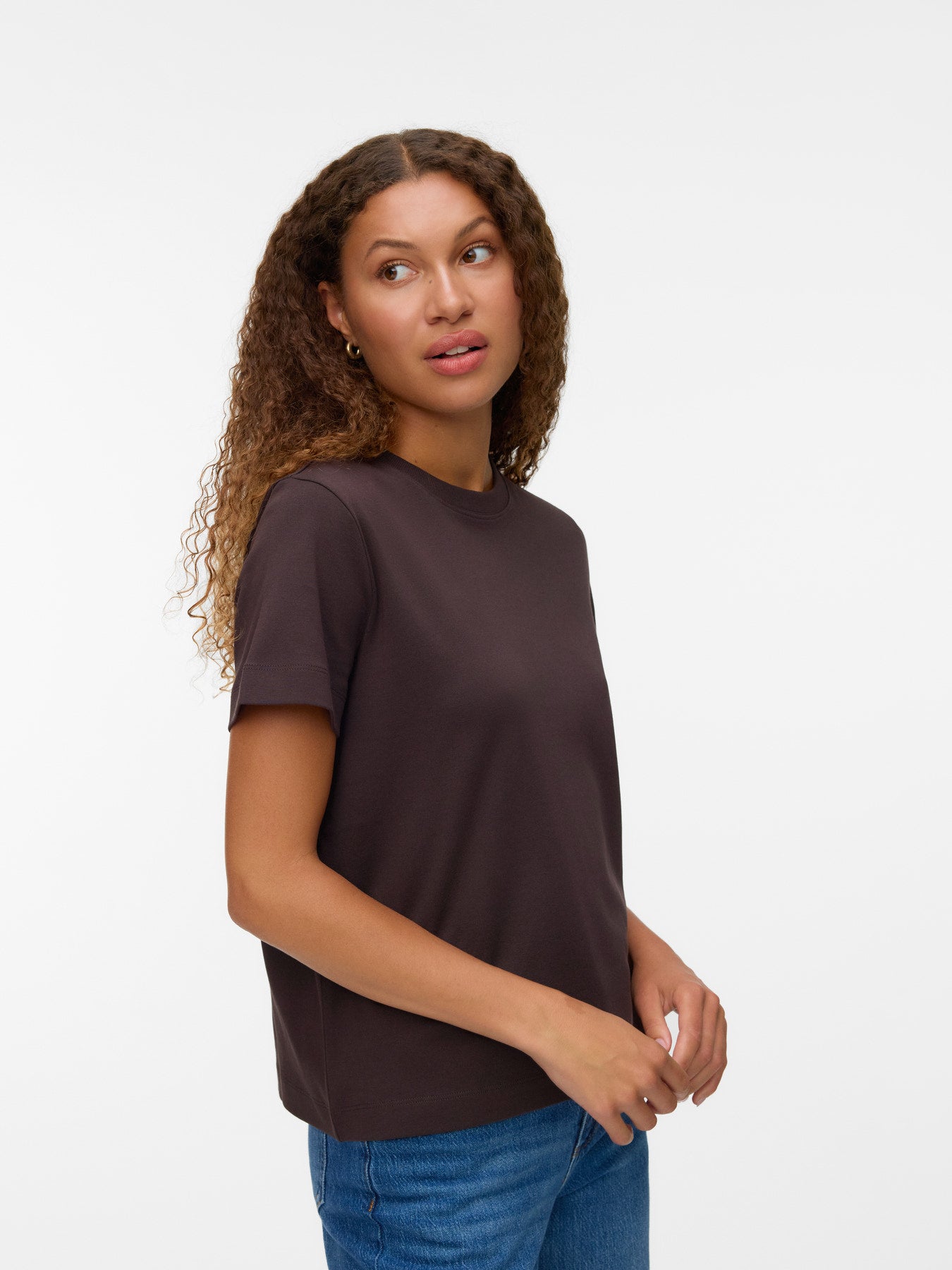 AWNAIMA SS O-NECK T-SHIRT-Casual Tops- Hometown Style HTS, women's in store and online boutique located in Ingersoll, Ontario