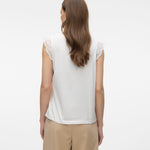 VMEmily SLGathering Top - White-Casual Tops- Hometown Style HTS, women's in store and online boutique located in Ingersoll, Ontario