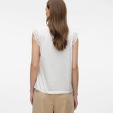 VMEmily SLGathering Top - White-Casual Tops- Hometown Style HTS, women's in store and online boutique located in Ingersoll, Ontario