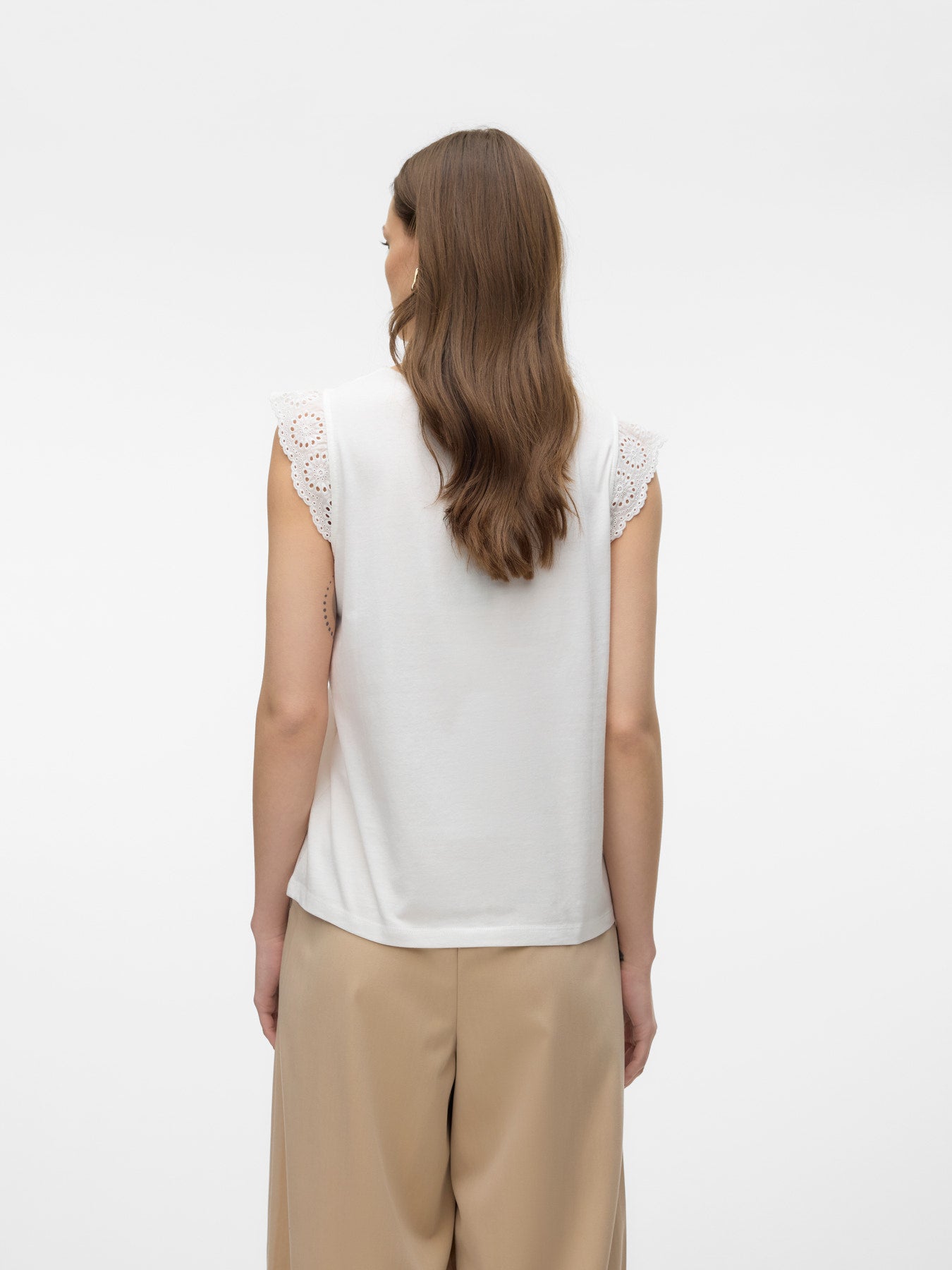 VMEmily SLGathering Top - White-Casual Tops- Hometown Style HTS, women's in store and online boutique located in Ingersoll, Ontario