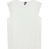 VMEmily SLGathering Top - White-Casual Tops- Hometown Style HTS, women's in store and online boutique located in Ingersoll, Ontario