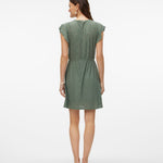 VMTASSA SL FRILL SHORT DRESS-Casual Dresses- Hometown Style HTS, women's in store and online boutique located in Ingersoll, Ontario
