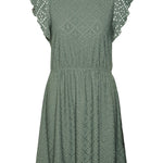 VMTASSA SL FRILL SHORT DRESS-Casual Dresses- Hometown Style HTS, women's in store and online boutique located in Ingersoll, Ontario