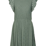 VMTASSA SL FRILL SHORT DRESS-Casual Dresses- Hometown Style HTS, women's in store and online boutique located in Ingersoll, Ontario