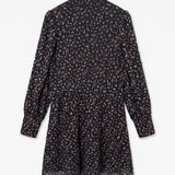 AWNOELLE LS HIGH NECK SHORT DRESS - Black-Casual Dresses- Hometown Style HTS, women's in store and online boutique located in Ingersoll, Ontario