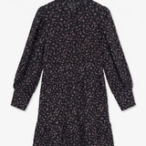 AWNOELLE LS HIGH NECK SHORT DRESS - Black-Casual Dresses- Hometown Style HTS, women's in store and online boutique located in Ingersoll, Ontario