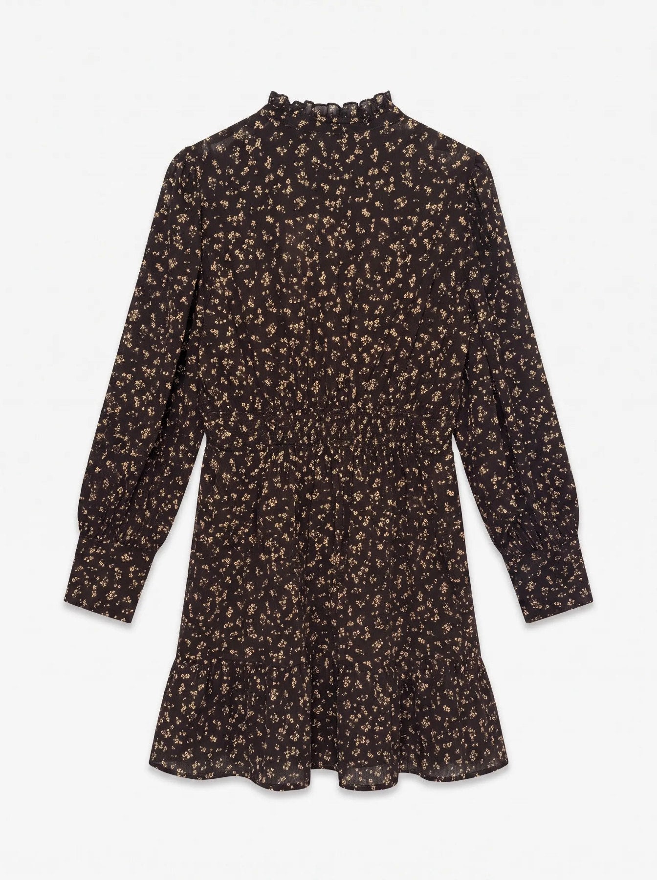 AWNOELLE LS HIGH NECK SHORT DRESS - Chocolate Torte-Casual Dresses- Hometown Style HTS, women's in store and online boutique located in Ingersoll, Ontario