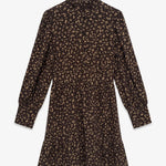AWNOELLE LS HIGH NECK SHORT DRESS - Chocolate Torte-Casual Dresses- Hometown Style HTS, women's in store and online boutique located in Ingersoll, Ontario