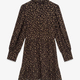 AWNOELLE LS HIGH NECK SHORT DRESS - Chocolate Torte-Casual Dresses- Hometown Style HTS, women's in store and online boutique located in Ingersoll, Ontario