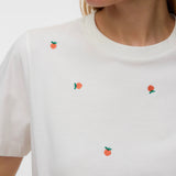 VMSola Mette SS Top - White Peach-Casual Tops- Hometown Style HTS, women's in store and online boutique located in Ingersoll, Ontario