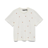 VMSola Mette SS Top - White Peach-Casual Tops- Hometown Style HTS, women's in store and online boutique located in Ingersoll, Ontario
