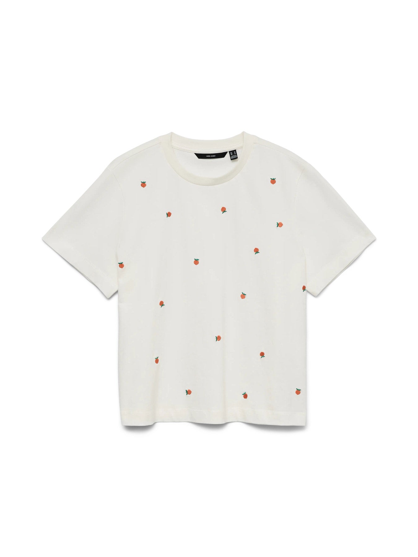 VMSola Mette SS Top - White Peach-Casual Tops- Hometown Style HTS, women's in store and online boutique located in Ingersoll, Ontario
