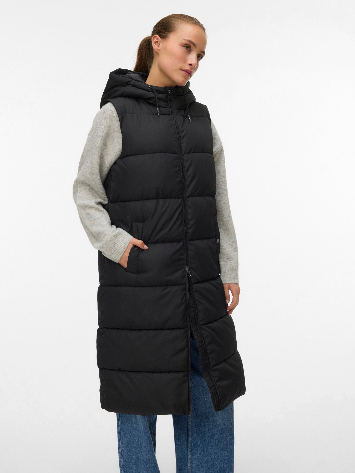 VMMICHELLE WAISTCOAT - Black-Coat & Jackets- Hometown Style HTS, women's in store and online boutique located in Ingersoll, Ontario