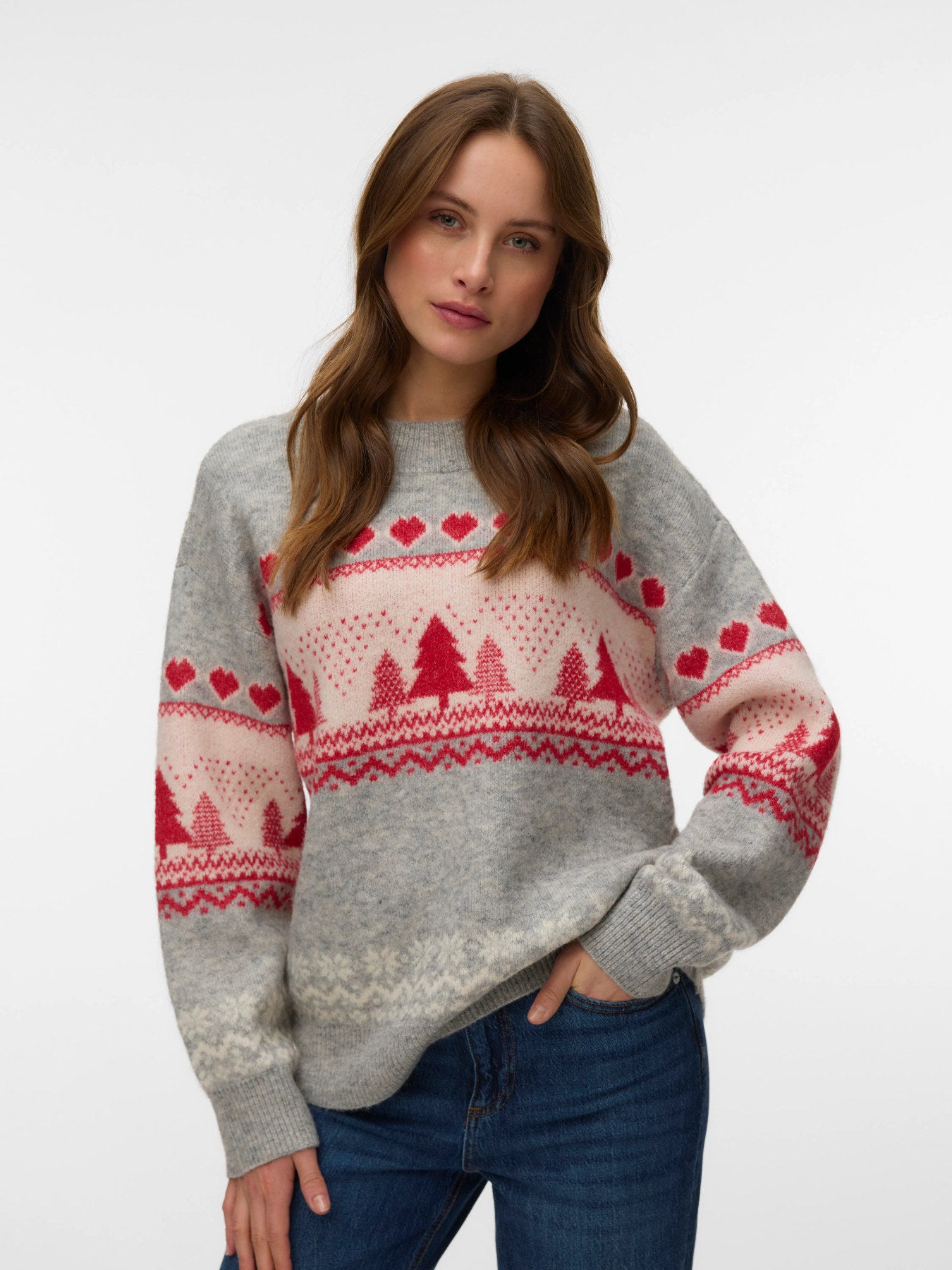 VMNEW NORDIC - Red-Sweaters and Cardigans- Hometown Style HTS, women's in store and online boutique located in Ingersoll, Ontario