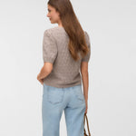 VMDOFFY STITCH 2/4 O-NECK PULLOVER - Moonrock-Sweaters and Cardigans- Hometown Style HTS, women's in store and online boutique located in Ingersoll, Ontario