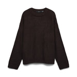 VMlea LS O-Neck Pullover - Chocolate Torte-Sweaters and Cardigans- Hometown Style HTS, women's in store and online boutique located in Ingersoll, Ontario
