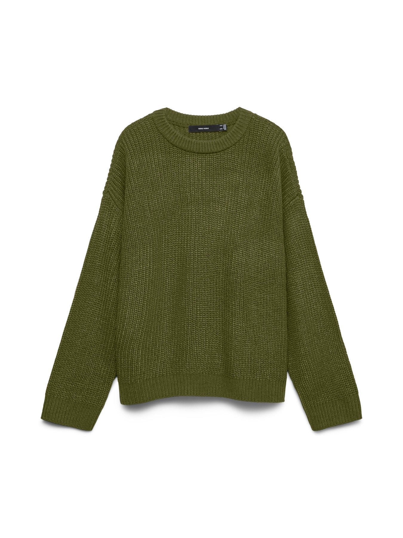 VMlea LS O-Neck Pullover - Sphagnum-Sweaters and Cardigans- Hometown Style HTS, women's in store and online boutique located in Ingersoll, Ontario