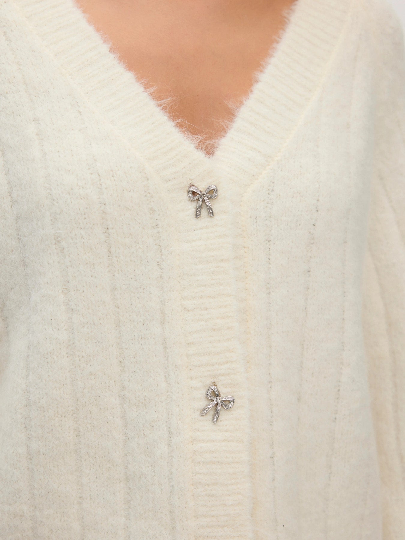 VMSally Long Sleeve V Neck Cardigan - Birch-Sweaters and Cardigans- Hometown Style HTS, women's in store and online boutique located in Ingersoll, Ontario