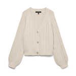 VMSally Long Sleeve V Neck Cardigan - Birch-Sweaters and Cardigans- Hometown Style HTS, women's in store and online boutique located in Ingersoll, Ontario