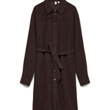 VMMILENA LS SHIRT SHORT DRESS - Chocolate Torte-Casual Dresses- Hometown Style HTS, women's in store and online boutique located in Ingersoll, Ontario