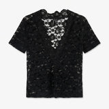 VMDEA SS V-NECK TOP-Blouses- Hometown Style HTS, women's in store and online boutique located in Ingersoll, Ontario