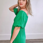 Stassi Dress - Green-Dresses- Hometown Style HTS, women's in store and online boutique located in Ingersoll, Ontario