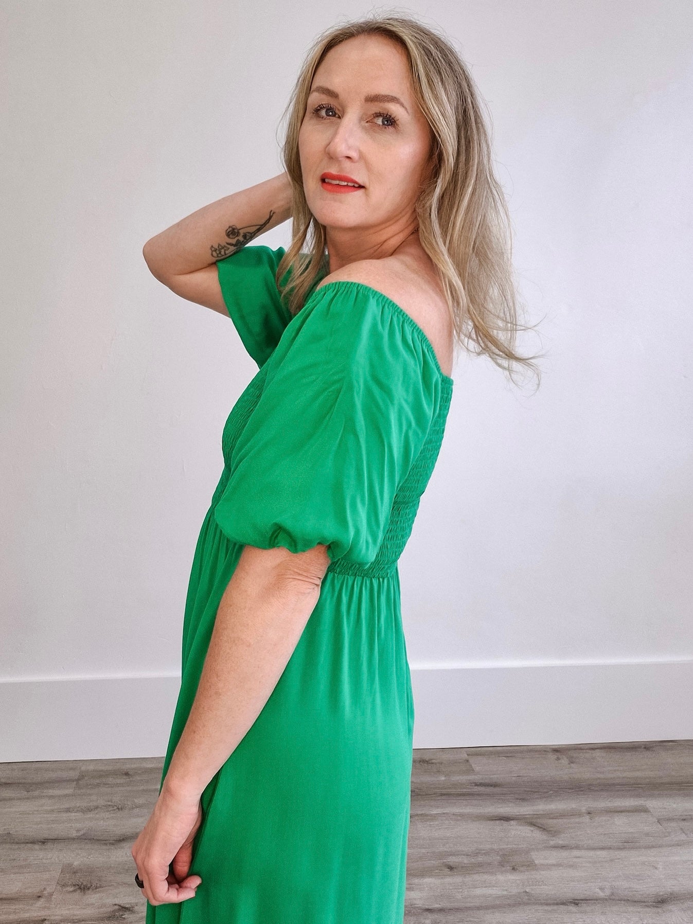 Stassi Dress - Green-Dresses- Hometown Style HTS, women's in store and online boutique located in Ingersoll, Ontario