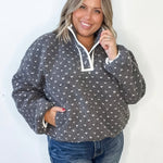 Heart Sherpa Fleece Pullover Jacket-Sweater- Hometown Style HTS, women's in store and online boutique located in Ingersoll, Ontario