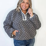 Heart Sherpa Fleece Pullover Jacket-Sweater- Hometown Style HTS, women's in store and online boutique located in Ingersoll, Ontario
