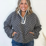 Heart Sherpa Fleece Pullover Jacket-Sweater- Hometown Style HTS, women's in store and online boutique located in Ingersoll, Ontario