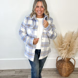 Brushed Flannel Jacket - Blue