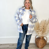 Brushed Flannel Jacket - Blue