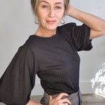 Lita Top - Black-blouse- Hometown Style HTS, women's in store and online boutique located in Ingersoll, Ontario