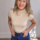 Nicolas Top - Beige-Casual Tops- Hometown Style HTS, women's in store and online boutique located in Ingersoll, Ontario