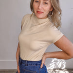 Nicolas Top - Beige-Casual Tops- Hometown Style HTS, women's in store and online boutique located in Ingersoll, Ontario