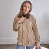 Faux Suede Barn Jacket-Coat & Jackets- Hometown Style HTS, women's in store and online boutique located in Ingersoll, Ontario