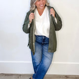 Barn Jacket/Utility Jacket - Olive-Coat & Jackets- Hometown Style HTS, women's in store and online boutique located in Ingersoll, Ontario
