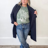 Spicy Marg Boyfriend Tee- Sage-Casual Tops- Hometown Style HTS, women's in store and online boutique located in Ingersoll, Ontario