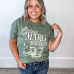 Spicy Marg Boyfriend Tee- Sage-Casual Tops- Hometown Style HTS, women's in store and online boutique located in Ingersoll, Ontario