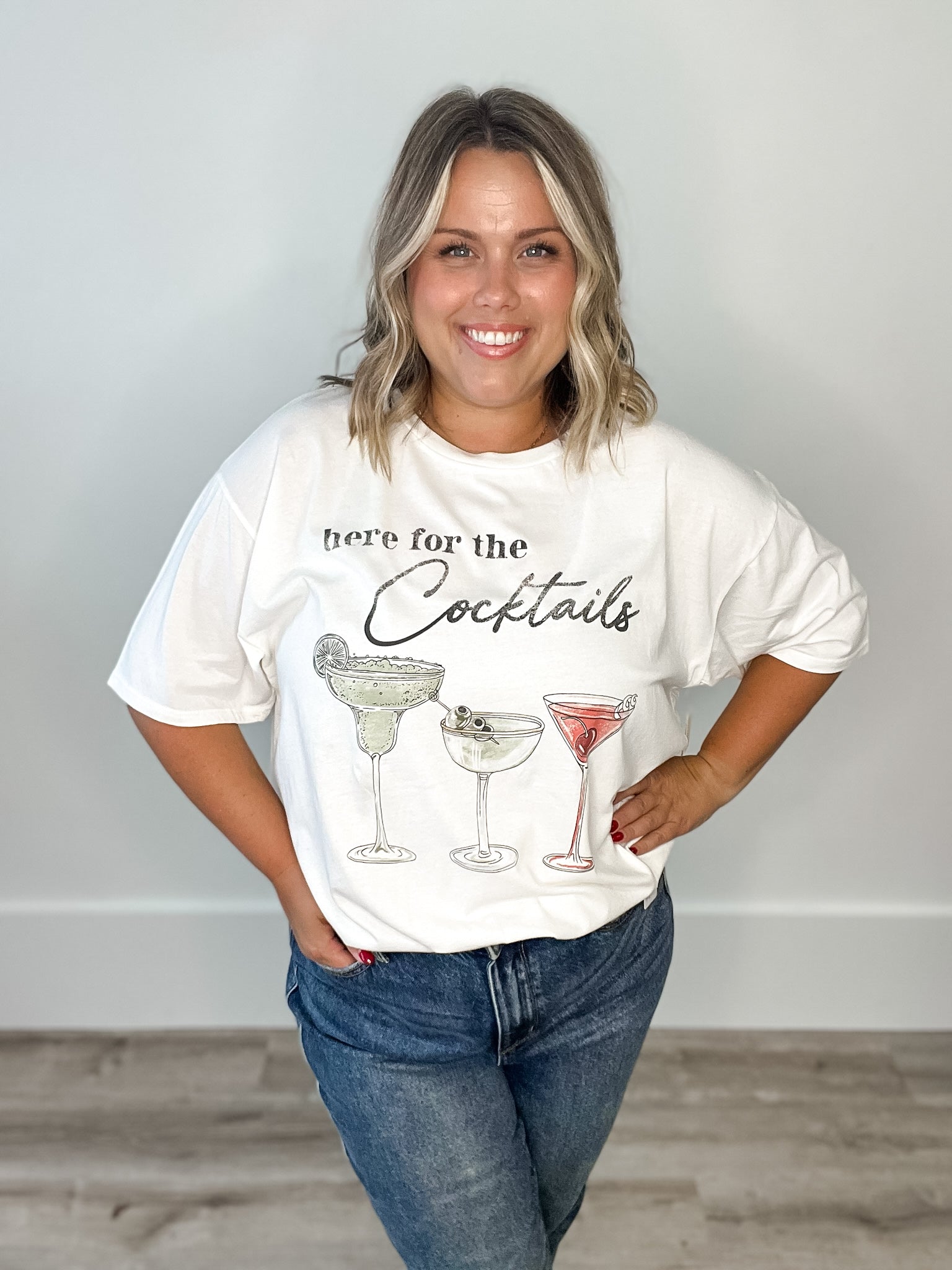 Cocktails City Tee-Casual Tops- Hometown Style HTS, women's in store and online boutique located in Ingersoll, Ontario