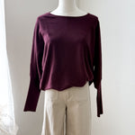 BYMMORLA BAT JUMPER - Fig-Casual Tops- Hometown Style HTS, women's in store and online boutique located in Ingersoll, Ontario