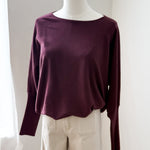 BYMMORLA BAT JUMPER - Fig-Casual Tops- Hometown Style HTS, women's in store and online boutique located in Ingersoll, Ontario