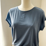 VMAVA PLAIN SS TOP JRS - Periwinkle-Casual Tops- Hometown Style HTS, women's in store and online boutique located in Ingersoll, Ontario