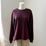BYPUSTI SLIT SWEATSHIRT 2 - Fig-Casual Tops- Hometown Style HTS, women's in store and online boutique located in Ingersoll, Ontario