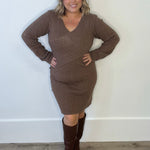 Cable Crossover Knit Dress - Coco-dress- Hometown Style HTS, women's in store and online boutique located in Ingersoll, Ontario