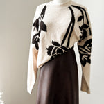 BYOMEA FLOWER JUMPER 4 - Birch/Java-Sweaters and Cardigans- Hometown Style HTS, women's in store and online boutique located in Ingersoll, Ontario