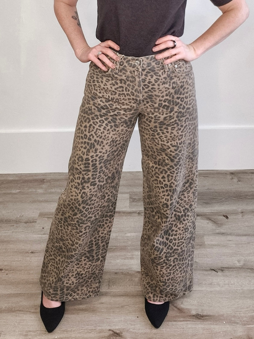 Z Supply - Marli Denim Leopard Pant-Denim- Hometown Style HTS, women's in store and online boutique located in Ingersoll, Ontario