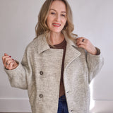 Boucle Jacket - Grey-Coat & Jackets- Hometown Style HTS, women's in store and online boutique located in Ingersoll, Ontario